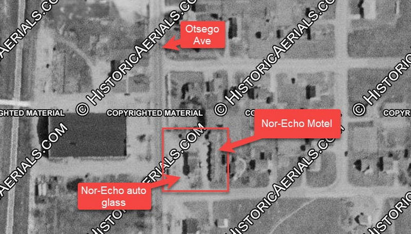 Nor-Echo Motel - 1952 Aerial (newer photo)